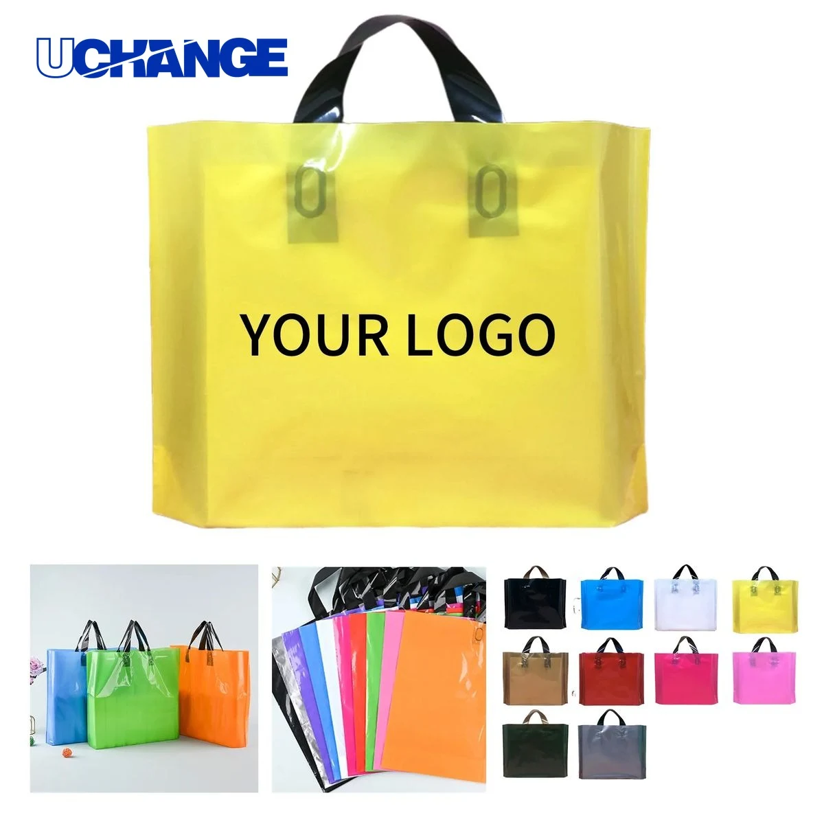 PVC Polyethylene Tote Bag Carrier Durable 1