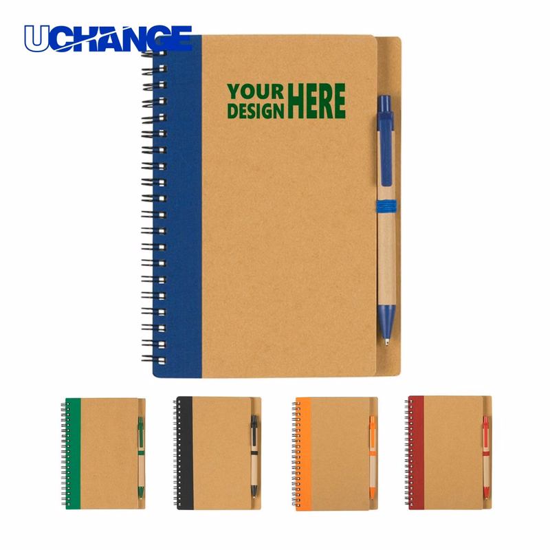 Customizable Spiral Notepad with Pen Gift Set