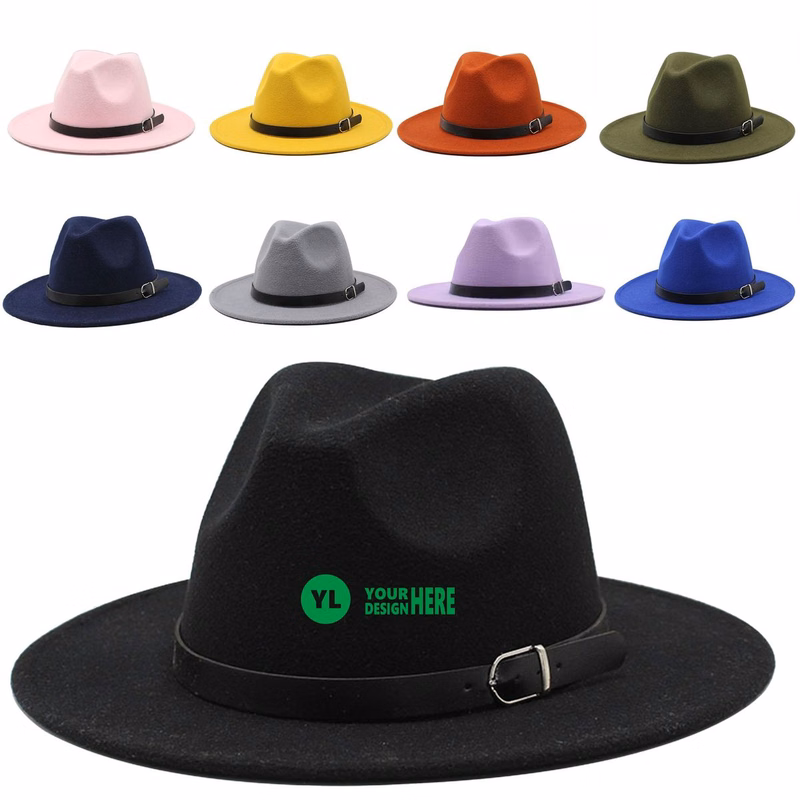Solid Wool Panama Jazz Hat
