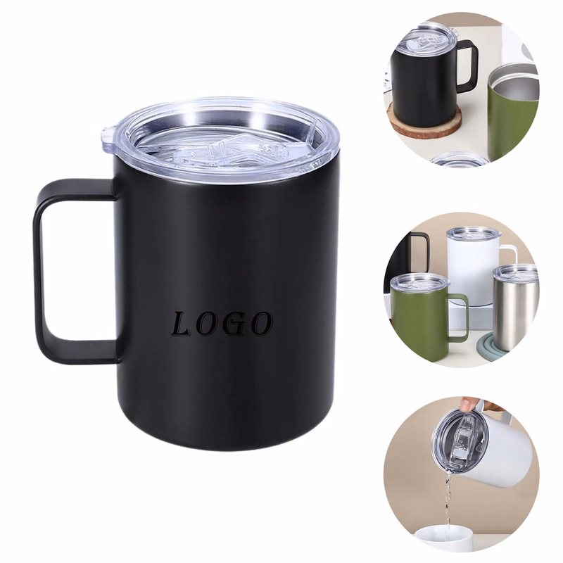 Stainless Steel Mug With Logo For Drinking, Coffee