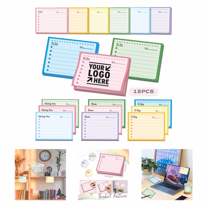 2.8" 3.5" 50 Sheets Colorful Lined Post It Note