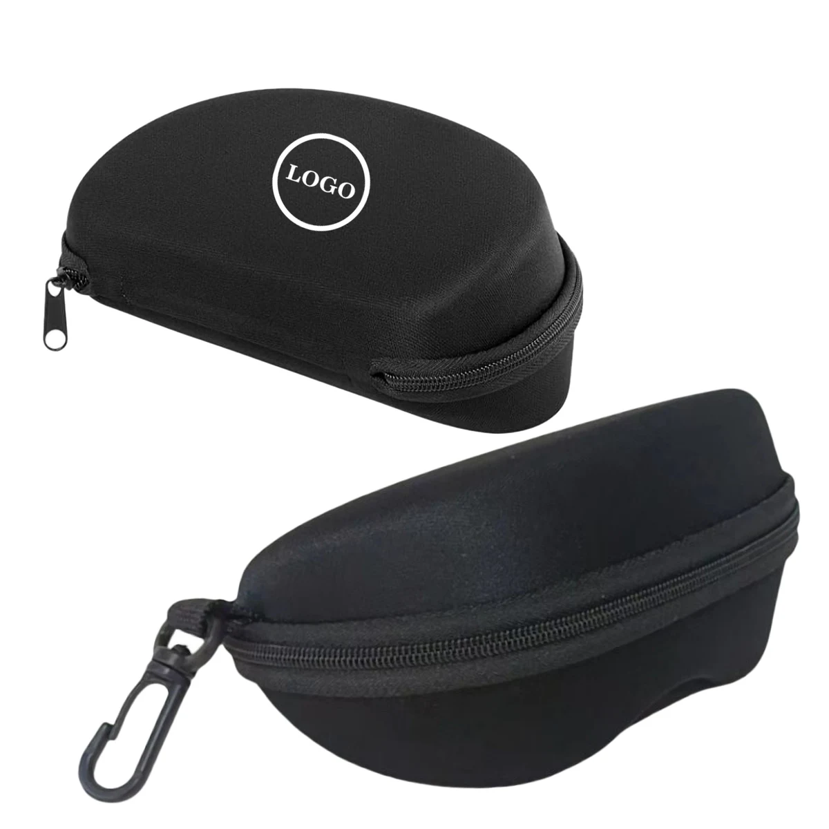 Storage Case Glasses Felt Zipper Lining Reinforced Belt Clip 1