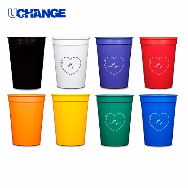Reusable Plastic Stadium Cup Container (12oz)