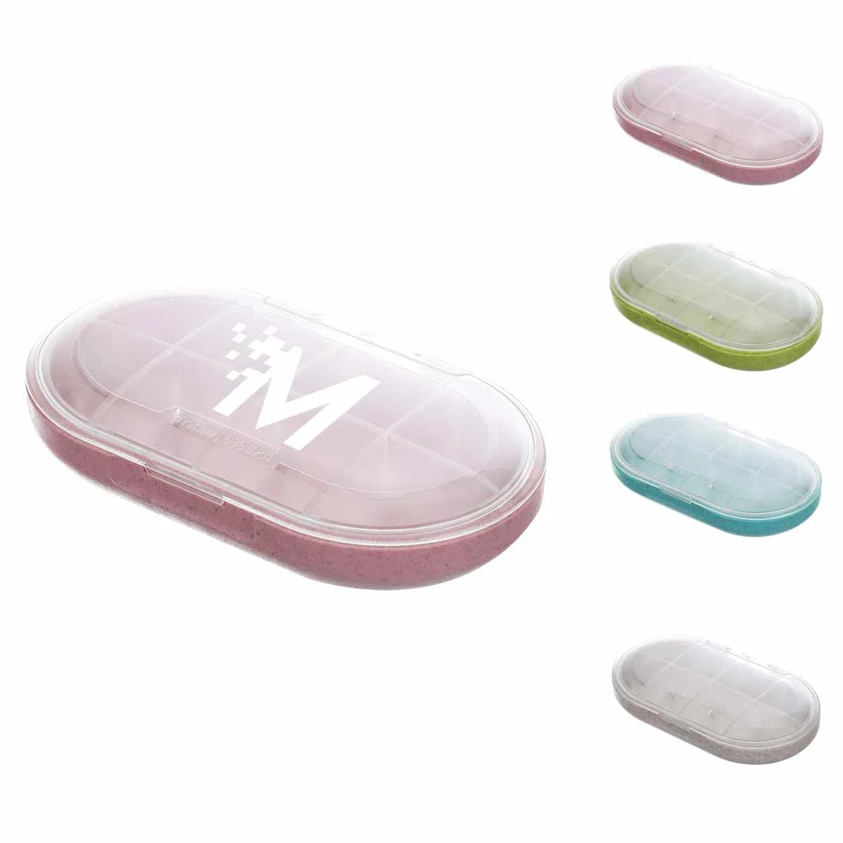 Eight-Compartment Plastic Pill Box 1