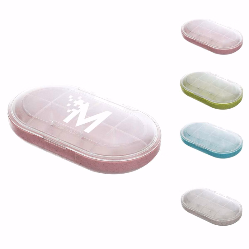Eight-Compartment Plastic Pill Box