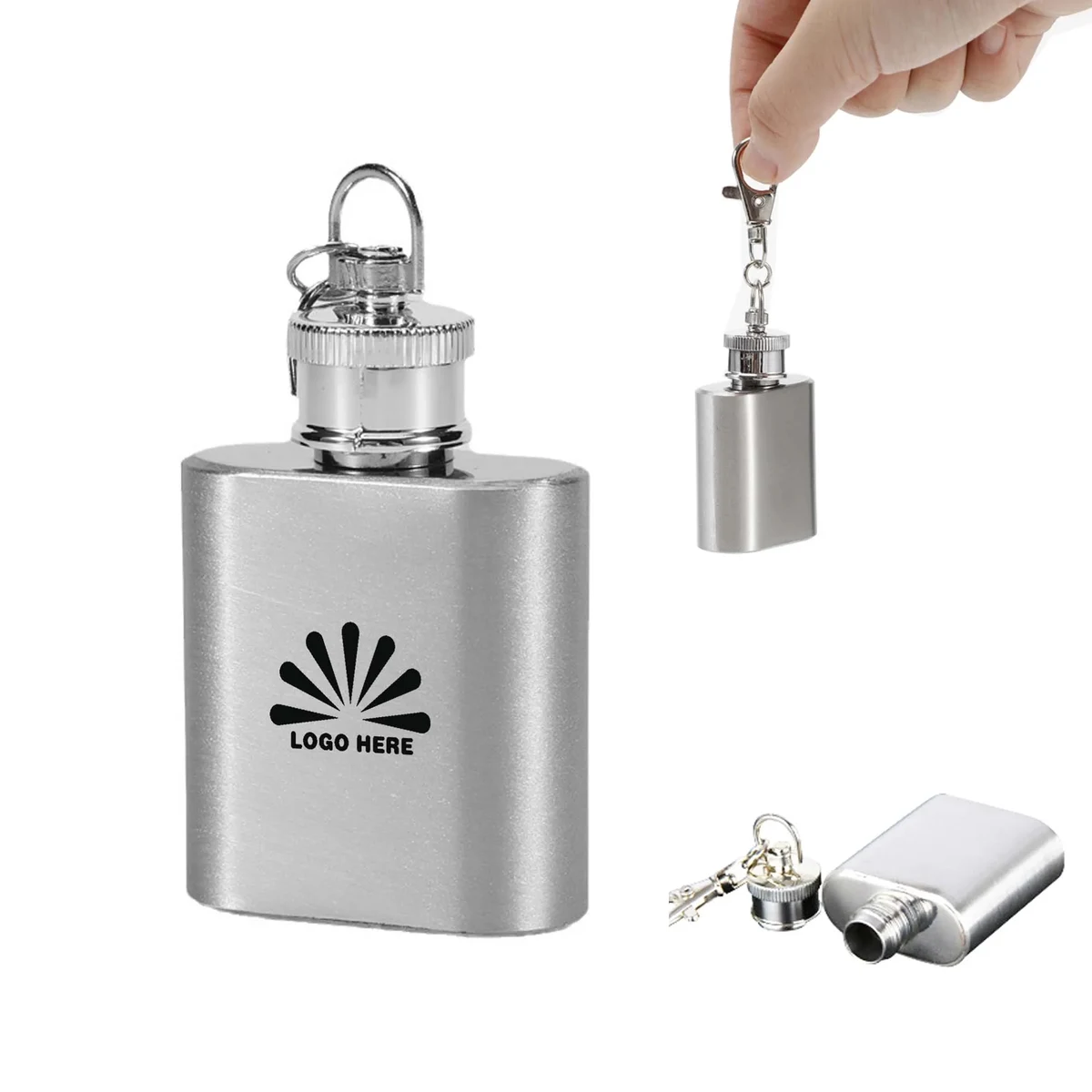 Mini 1oz Flask With Keychain 1