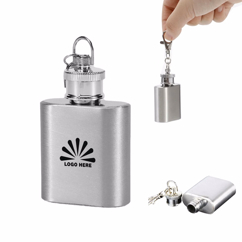 Mini 1oz Flask With Keychain