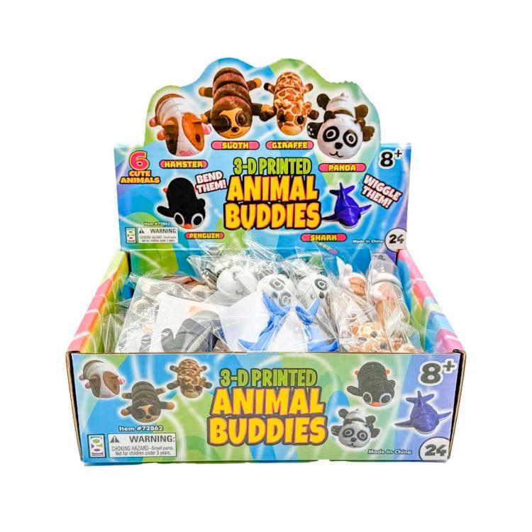 3D Printed Animal Buddies Assorted - 2"