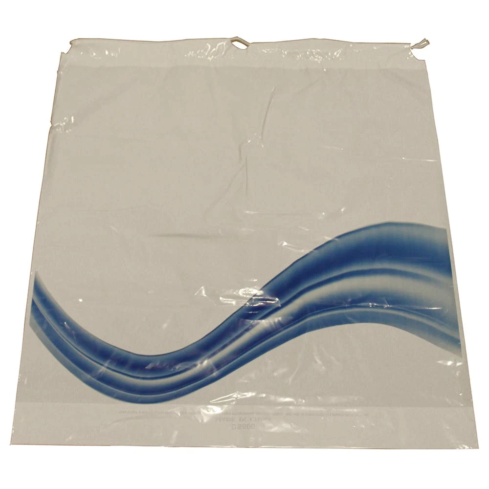 Plastic Drawstring Bags - White 18" x 20" 1