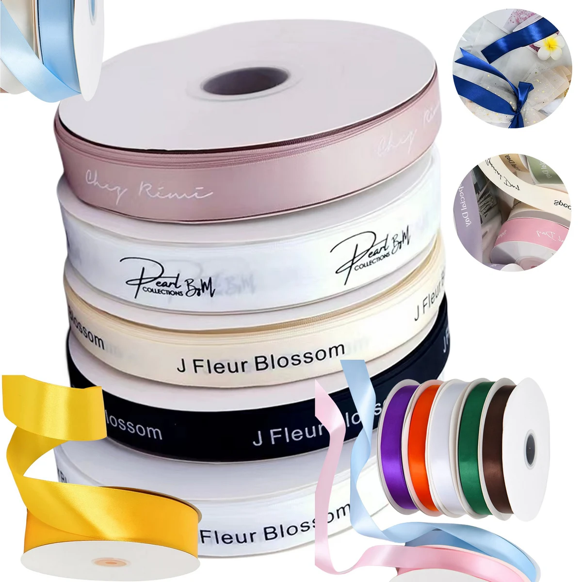 Ribbon Roll Step Repeat Printed 0.5" 1