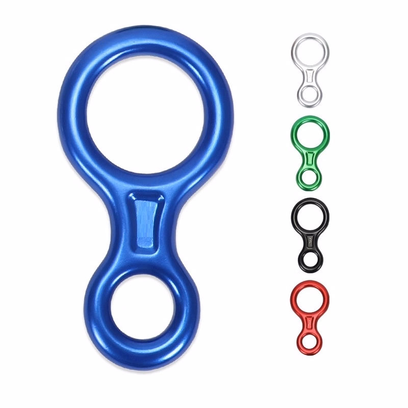 35KN Climb Figure 8 Descender Rigging Plate Rappel Gear