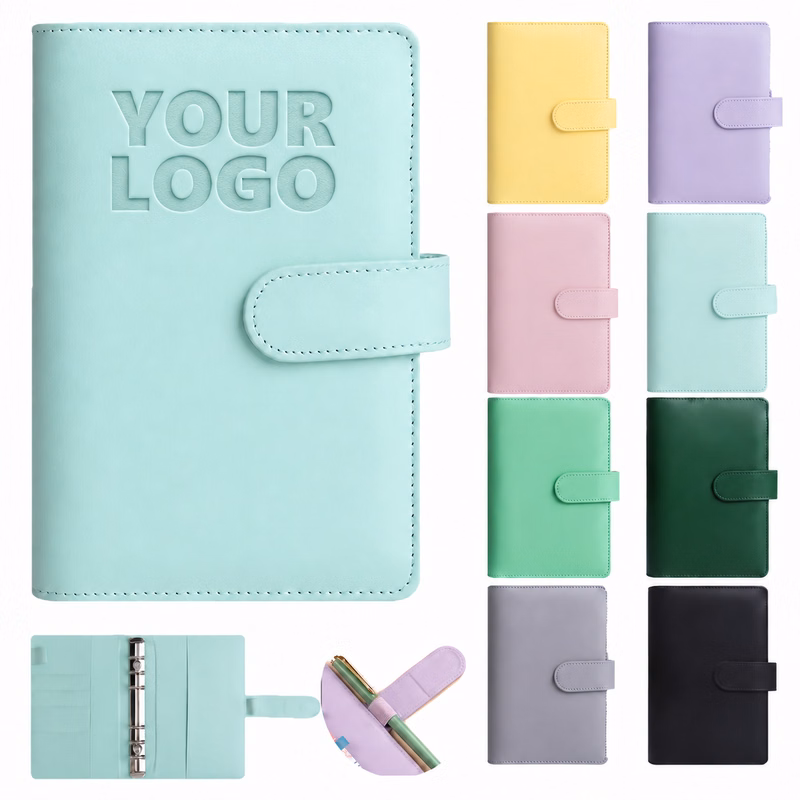 A6 Six Ring Binder With Card Slots