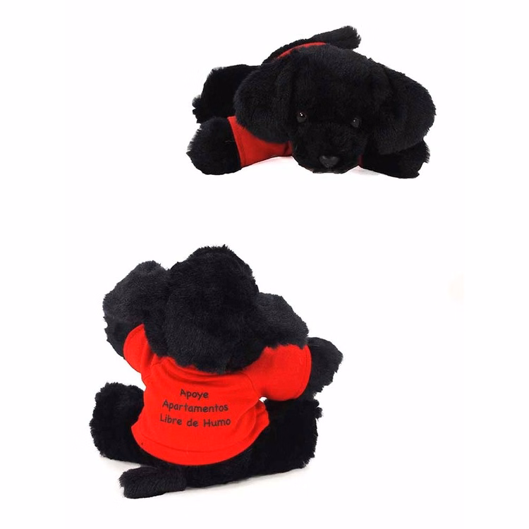 8" Blackie Labrador with t-shirt and one color imprint