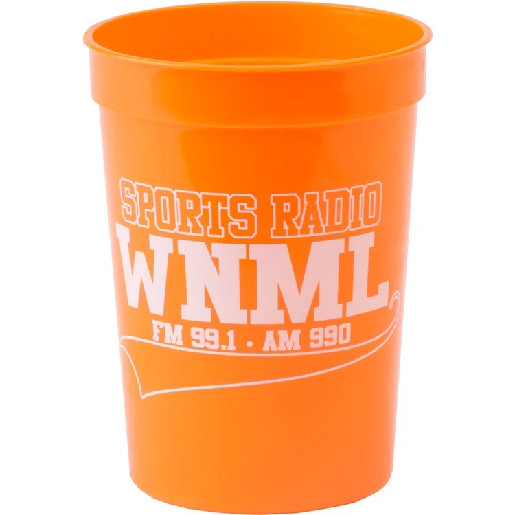 12 oz. Smooth Plastic Stadium Cup 1