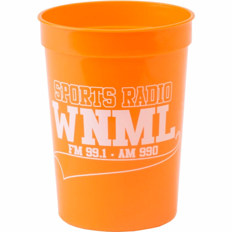12 oz. Smooth Plastic Stadium Cup