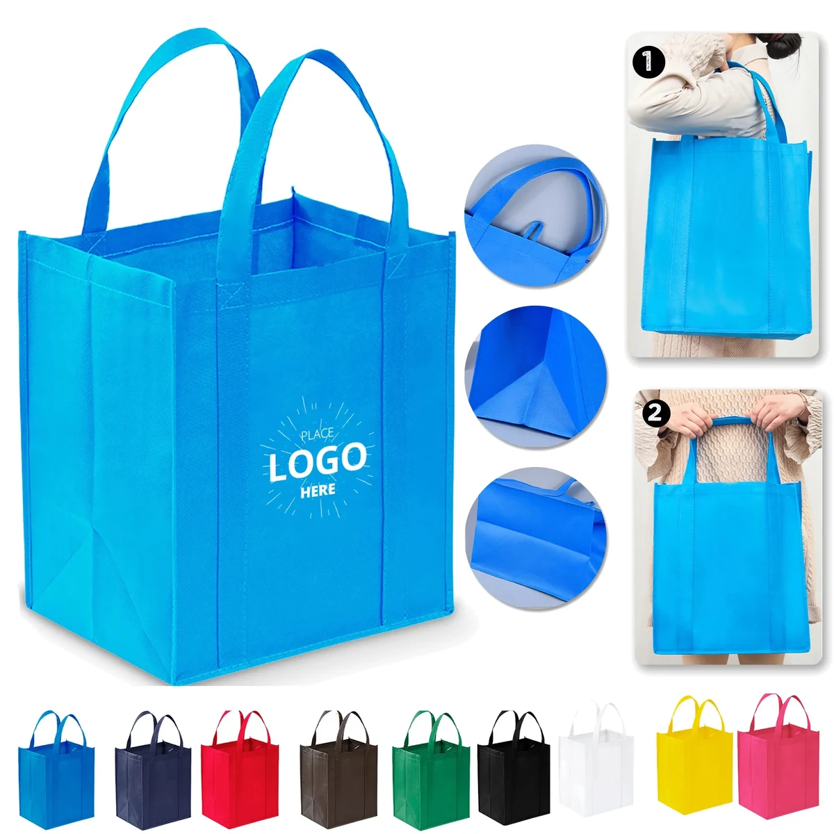 Reusable Non-Woven Grocery Bags 1