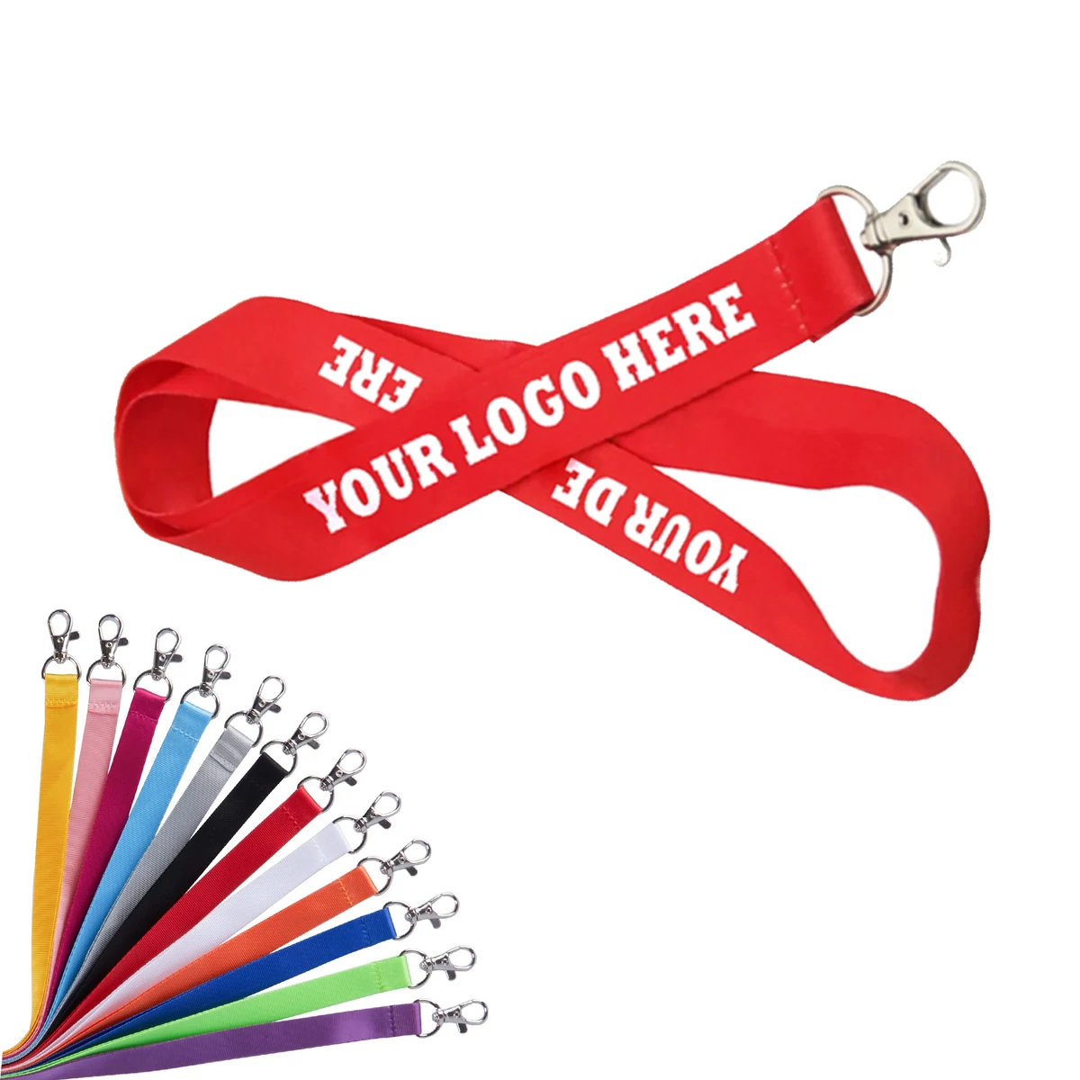 ID Badge Holder Lanyard With Metal Clasp 1