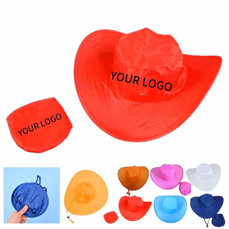 Collapsible Cowboy Hat Polyester