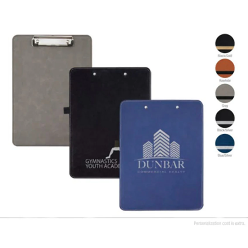 9" x 12 1/2" Rawhide Laserable Leatherette Clipboard 1