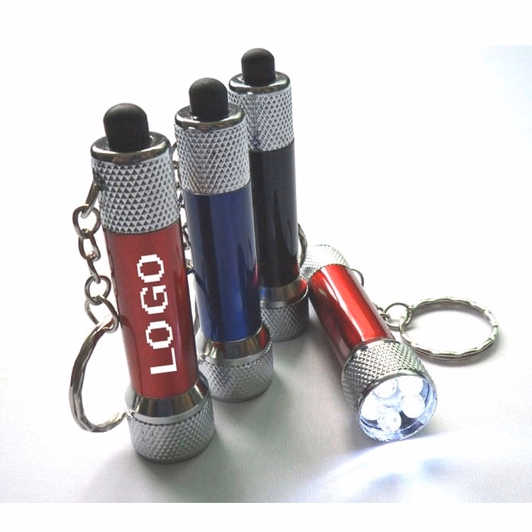 5 LED Aluminum Flashlight with Swivel Keychain