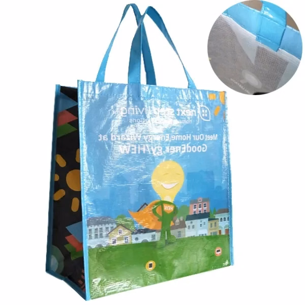 Laminated RPET Tote Bag (12"W x 8"Gussets x 13"H)