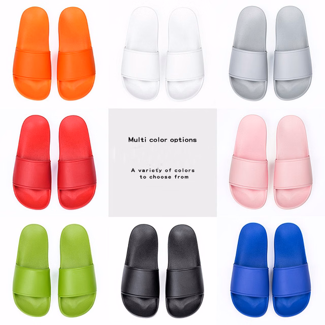 Custom High Quality Plain Beach Slide Sandals w/Logo
