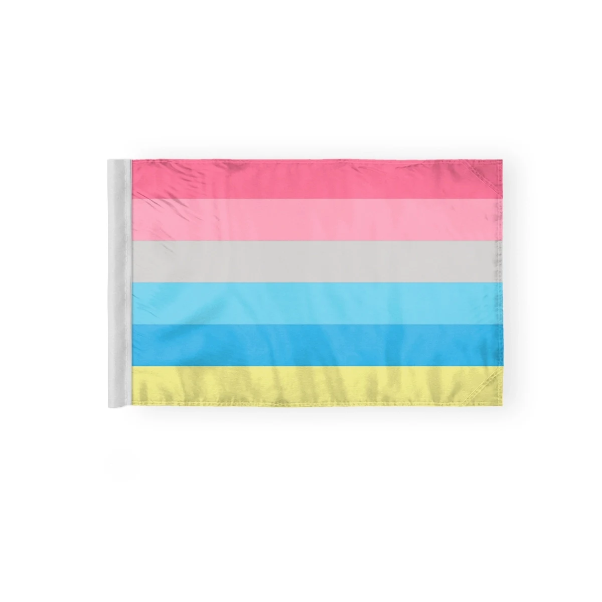 6''x9'' 2ply wPoly Genderflux Motorcycle Flag 1