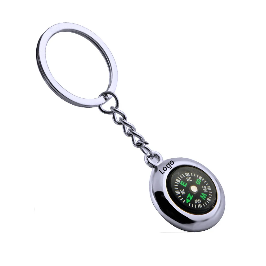 2 in 1 Metal Key Chain and Compass 1