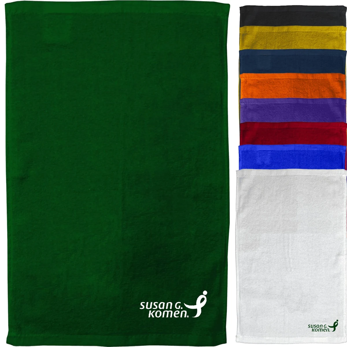 275 GSM 11" x 18" Cotton Velour Rally Towels 1