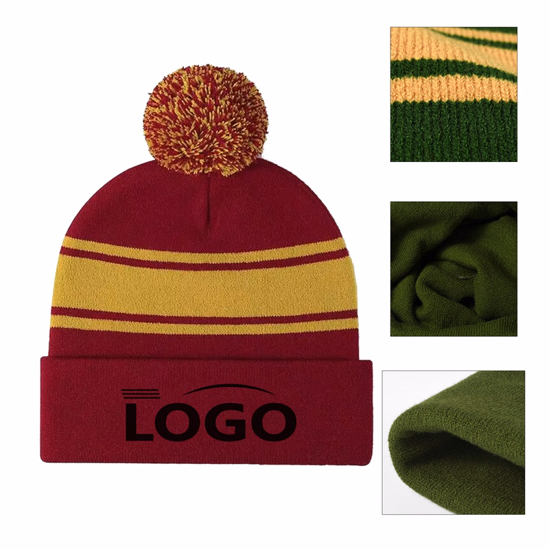 Outdoor Warm and Windproof Pom Hat