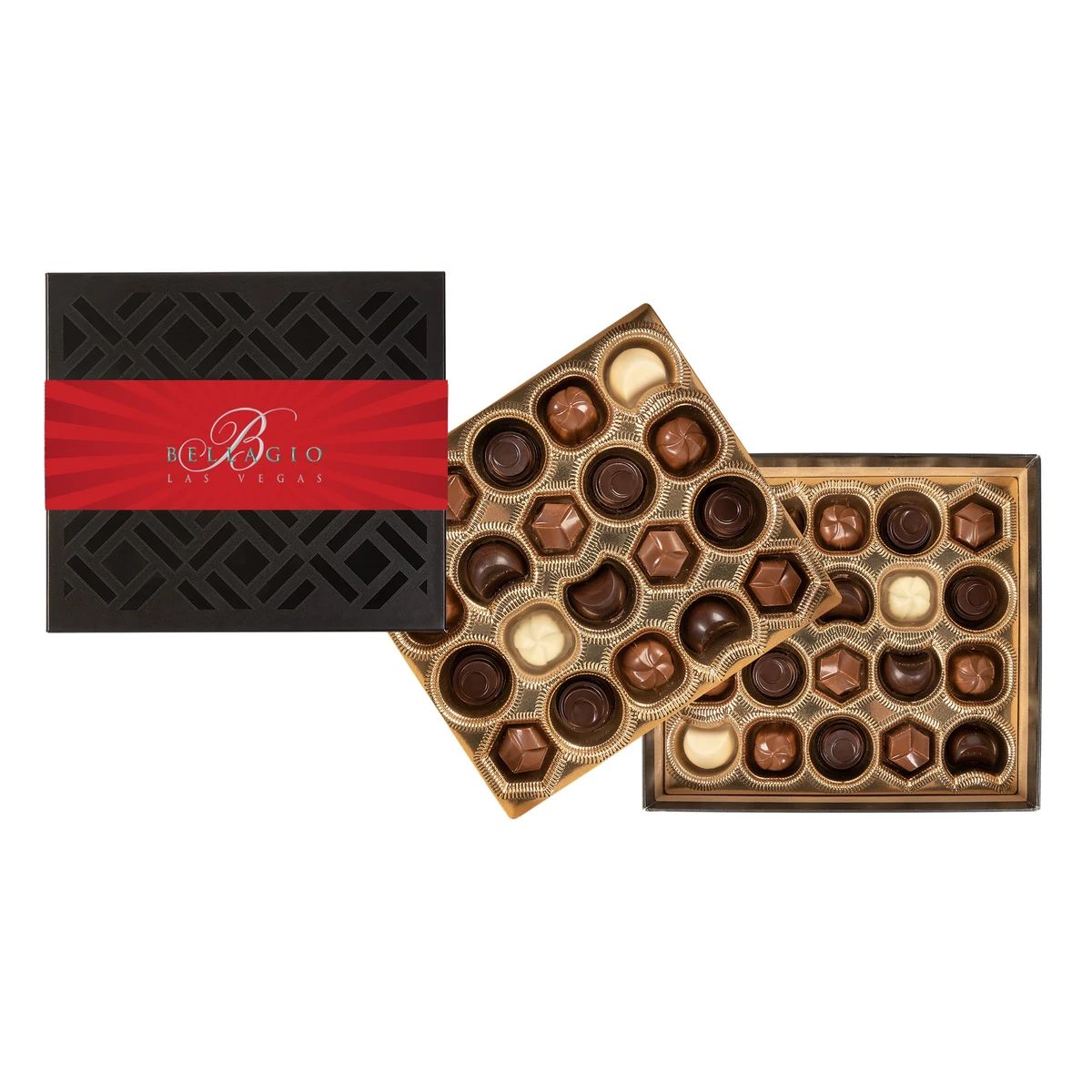 Gourmet Truffles Gift Box with Full Color Band - 40 pc 1