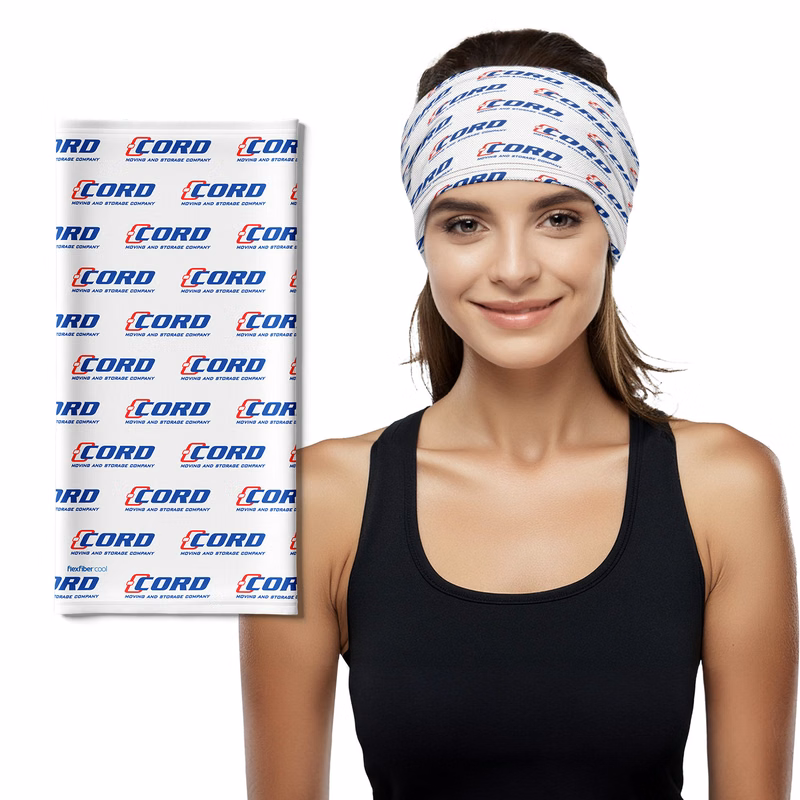 FlexFiber Cool Neck Gaiter Head Scarf - Domestic Production (19"x 10")