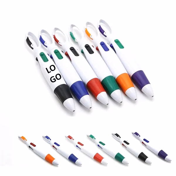 4 In 1 Portable Retractable Pen