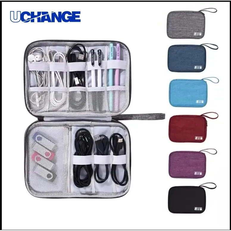 Cable Storage Bag Structured Organizer for Travel and Desk 1