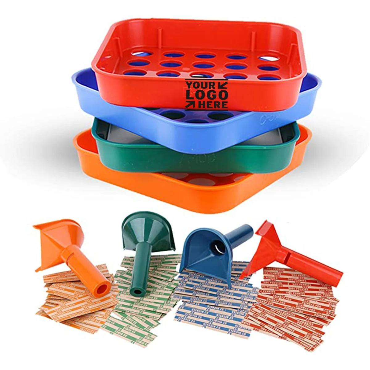 Coin Counter Tube Coin Sorter Tray 1