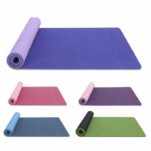 Two Color Yoga Mat With Non Slip Texture