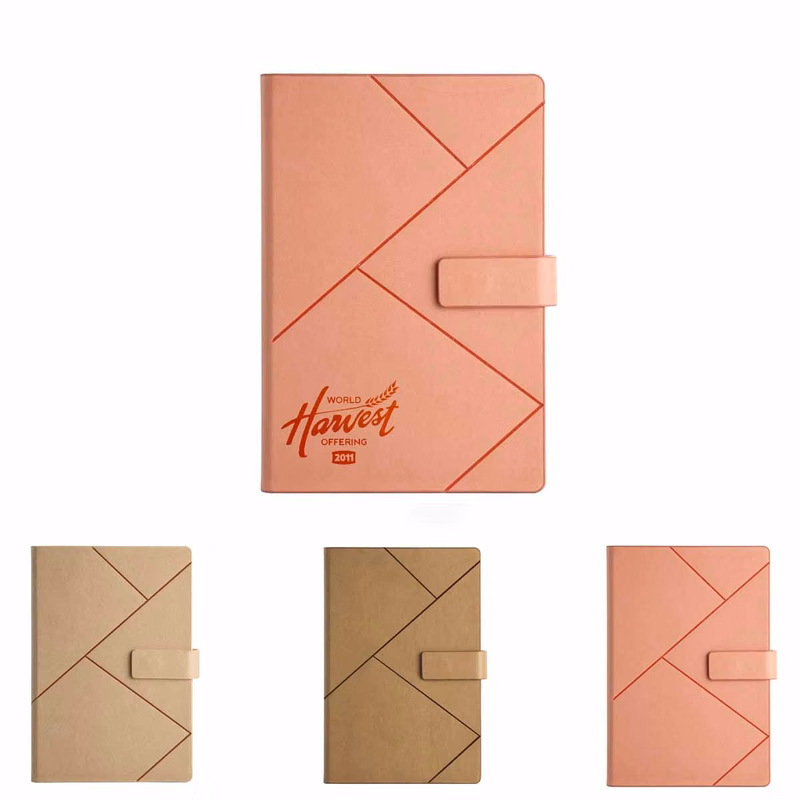 A5 Imitation Leather Embossed Office Notebook