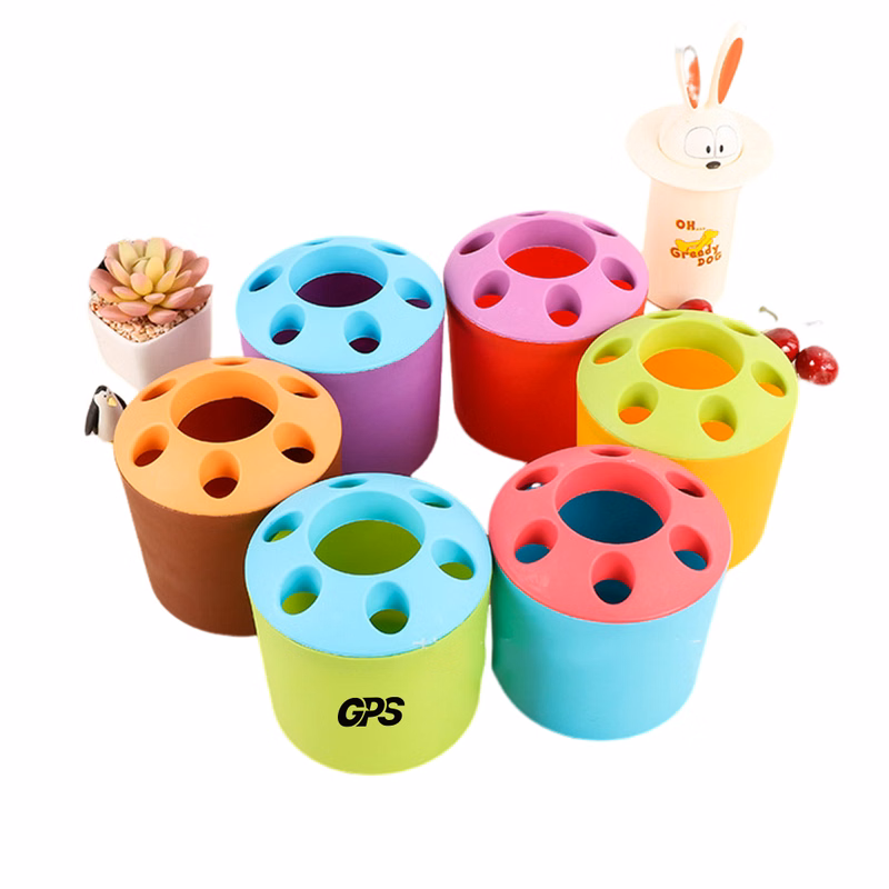 Multi-functional color pencil holder toothbrush holder