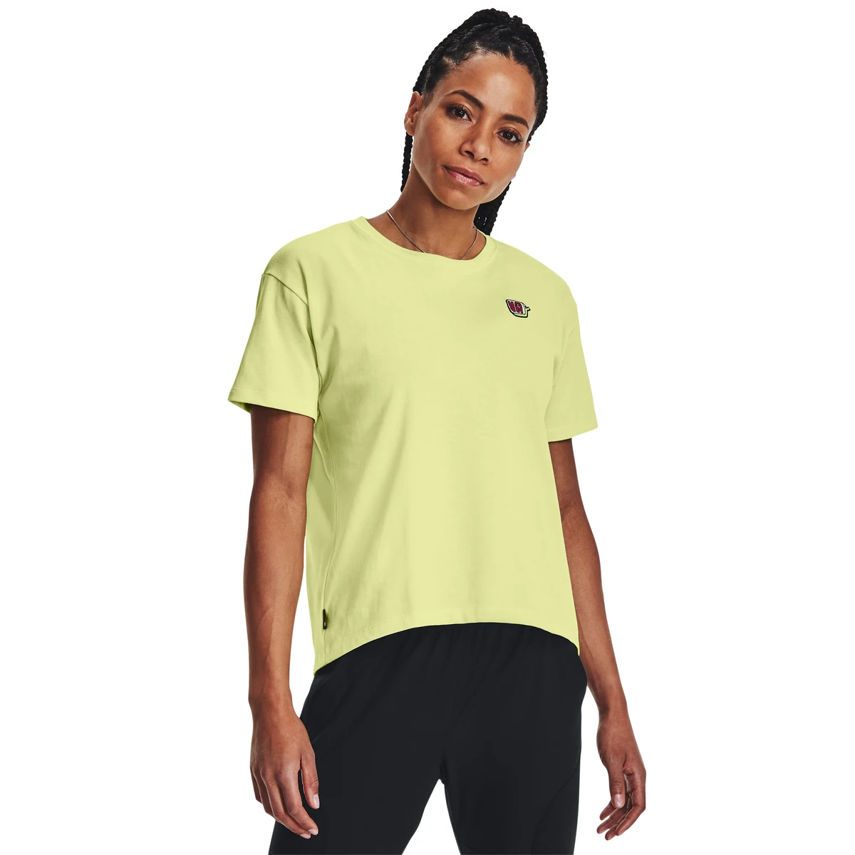Women's UA Text Heavyweight Short Sleeve 1