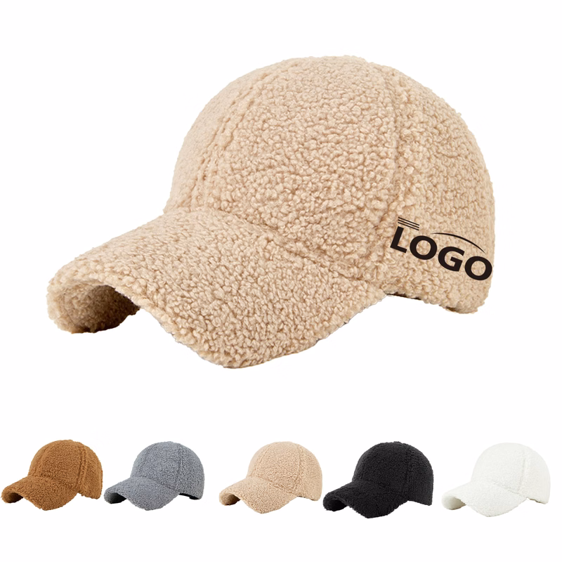 Plush Lamb Fleece Baseball Cap