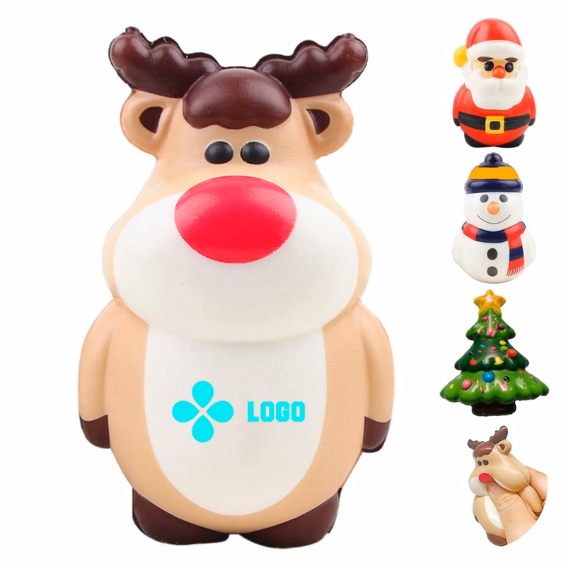 Stress Relief Foam Toys with Christmas Design for Relaxation