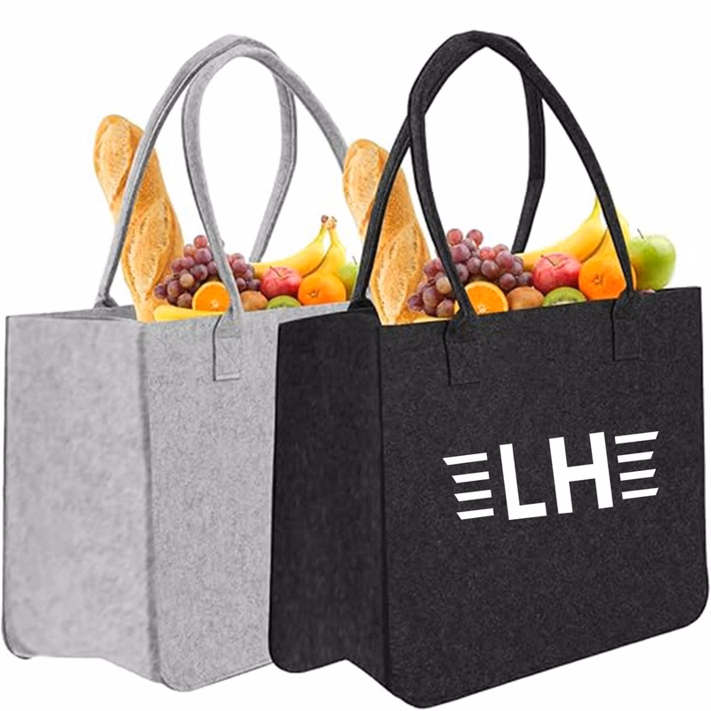 Reusable Felt Tote Bag With Handle