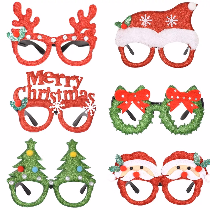 Cute Eyeglasses Frames for Christmas Glasses Party Decoratio