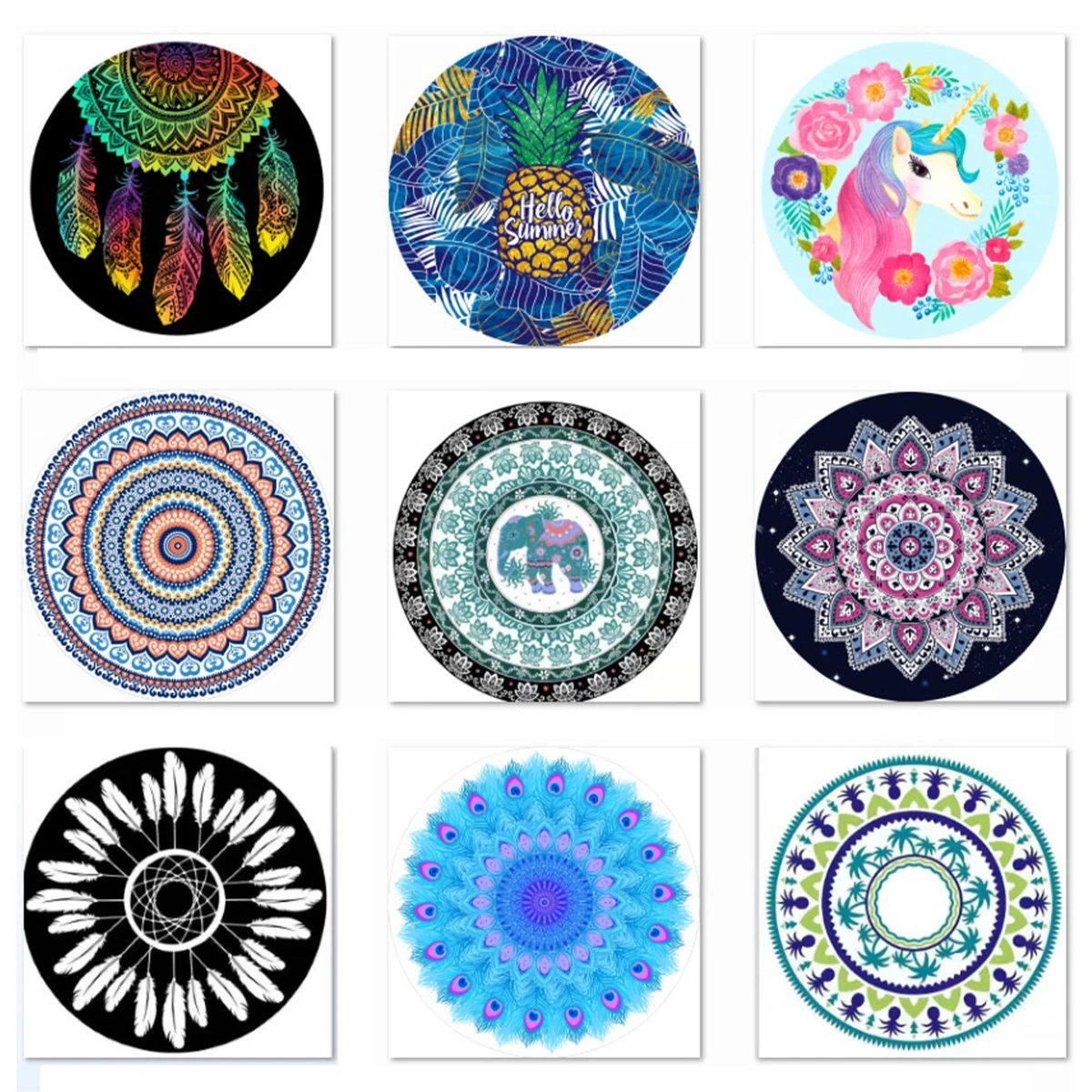 Round Beach Towel 1