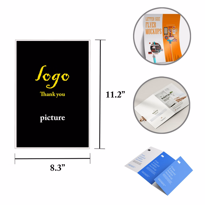 MOQ100 Custom Two-Sided Posters Flyers Menus Booklets