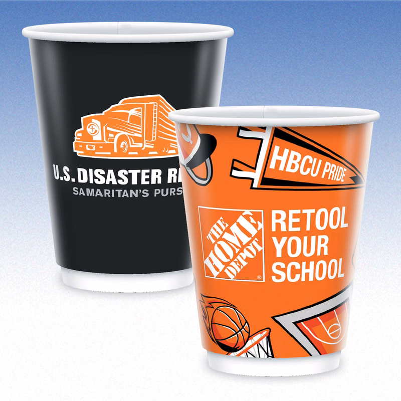 12 oz-Vx2 Matte Double Wall Insulated Paper Cups 
