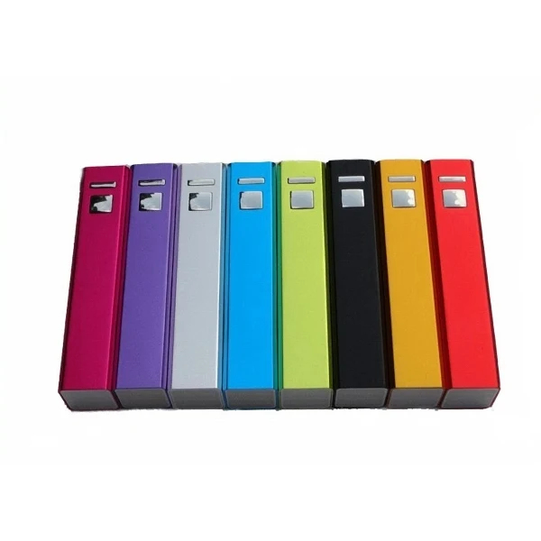 2200 mAh square aluminum power bank 1