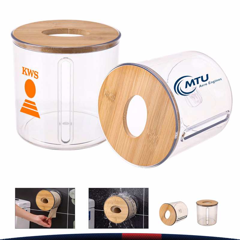 Transparent Wall-Mounted Tissue Box