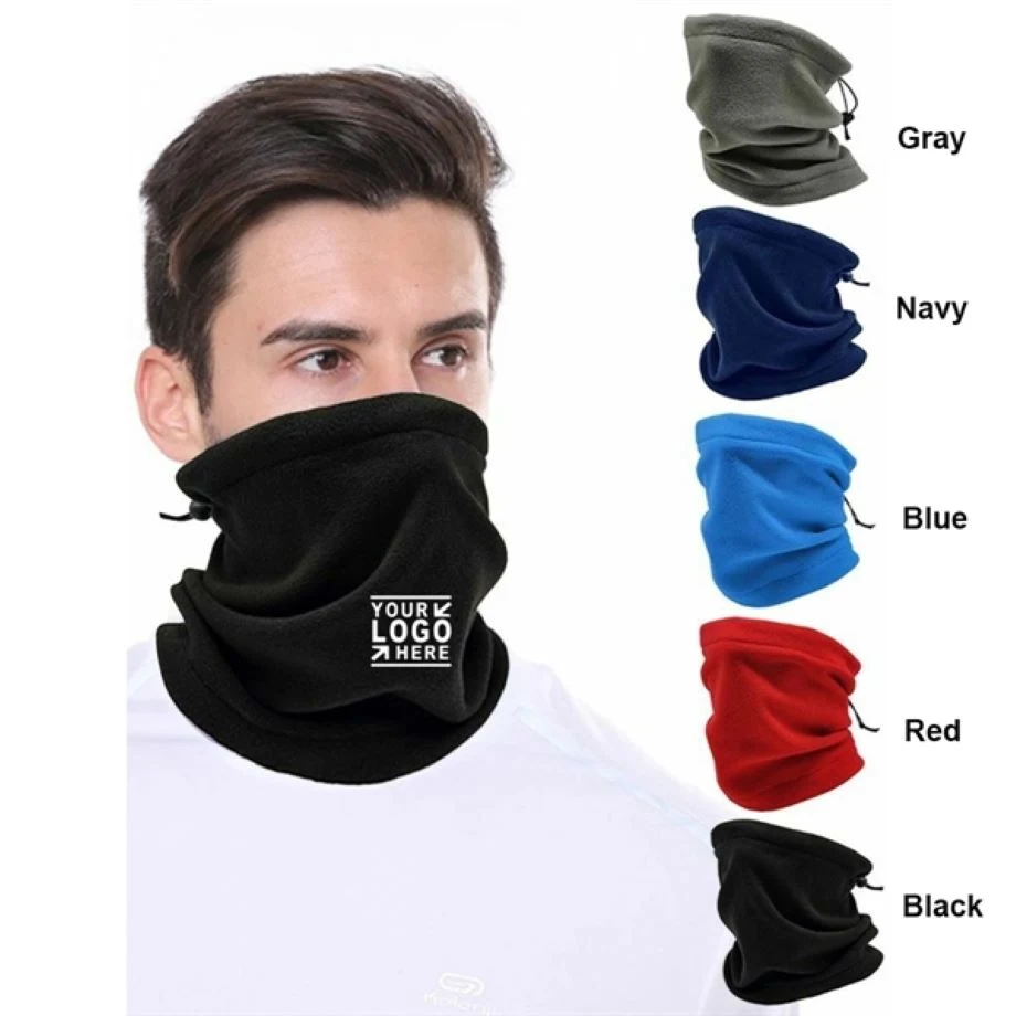 Winter Fleece Drawstring Windproof Gaiter Mask 1