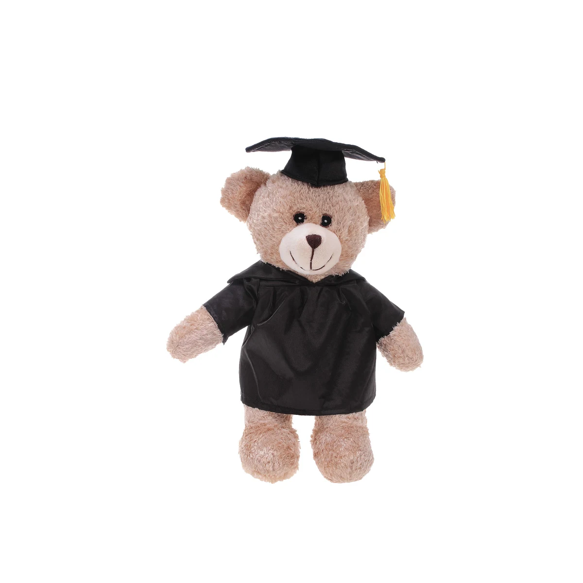 Soft Plush Tan Bear with Graduation Cap and Gown 1